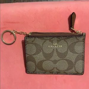 mini skinny coach wallet